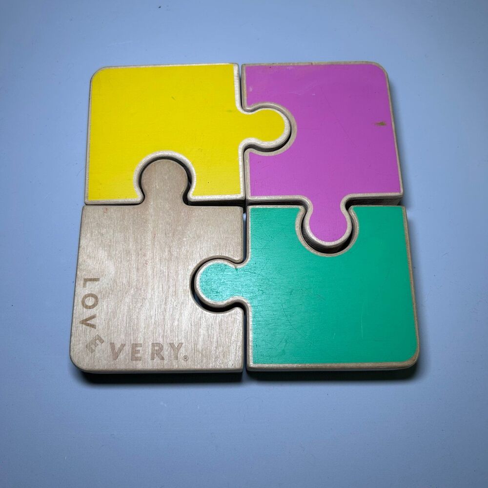 Lovevery Chunky Wooden Jigsaw Puzzle Companion Play Kit 22,23,24 Months